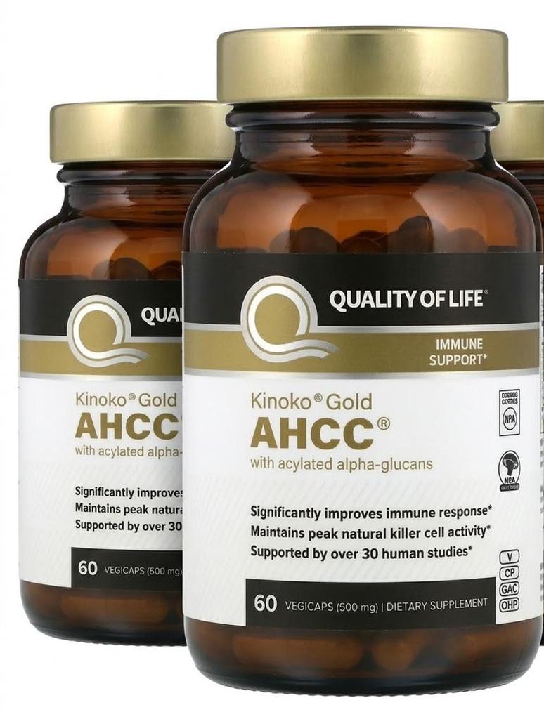 AHCC® Kinoko Gold Immune Defense Complex - Supports Natural Killer Cell Function & Immune System Health