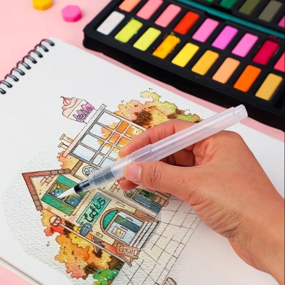 Easy To Use Refillable Paint Brush Water Pen Soft Watercolor Brush Ink Pen Beginners