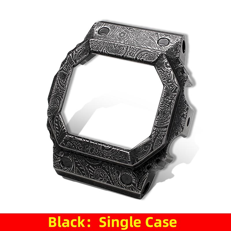 GX56 GX56BB Металлический корпус Ремешок Мод-комплект Для G-SHOCK Casio GX-56 GXW-56BB Безель из нержавеющей стали Ремешок gx56 ретро Узор Пейсли набор