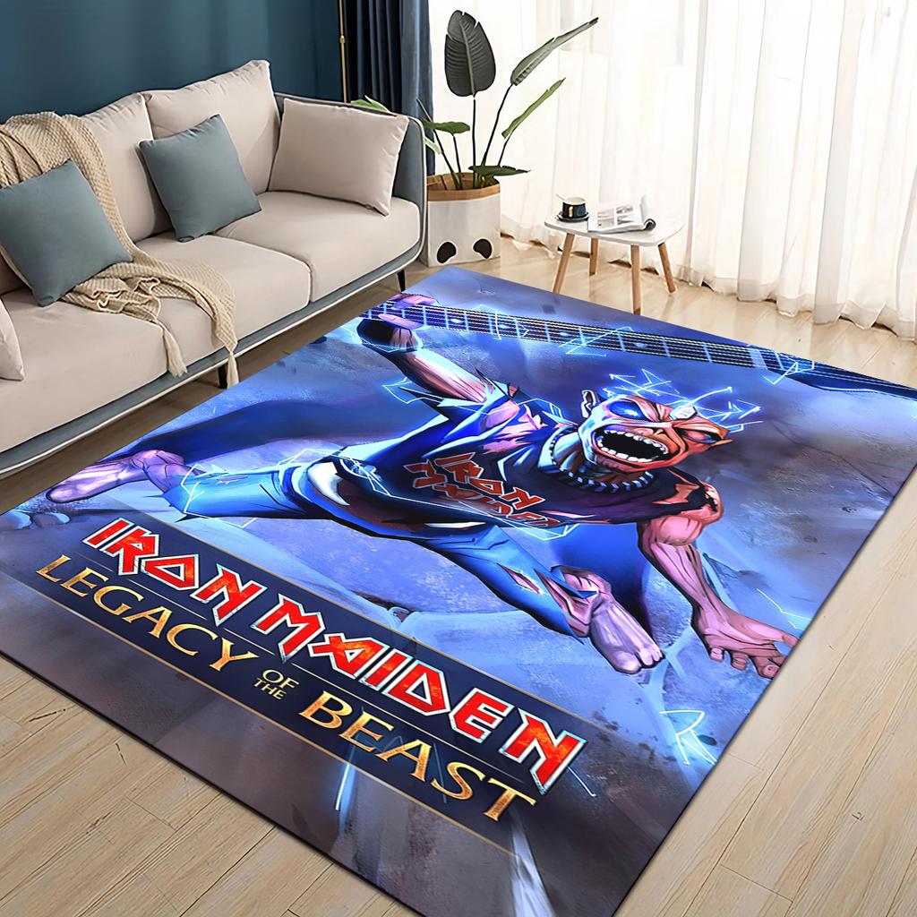 3D I-RON M-Maidens Meital Band Ковер Коврик для Гостиной Спальни Дома Украшение Дивана, Детский Игровой Нескользящий Напольный Коврик