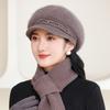 Winter Hats for Women Mothers Middle-aged Elderly People Woolen Hats for Outdoor Cycling Plush Thick Warm Knitted Hats