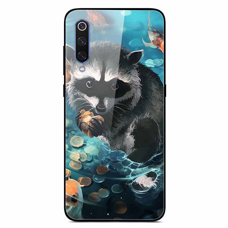 Чехлы для Xiaomi Mi A3 Роскошные Чехлы для Телефона из Закаленного Стекла Космические для Xiaomi MI 9 Lite Чехол 9lite MiA3 Жесткий Защитный Задний Корпус