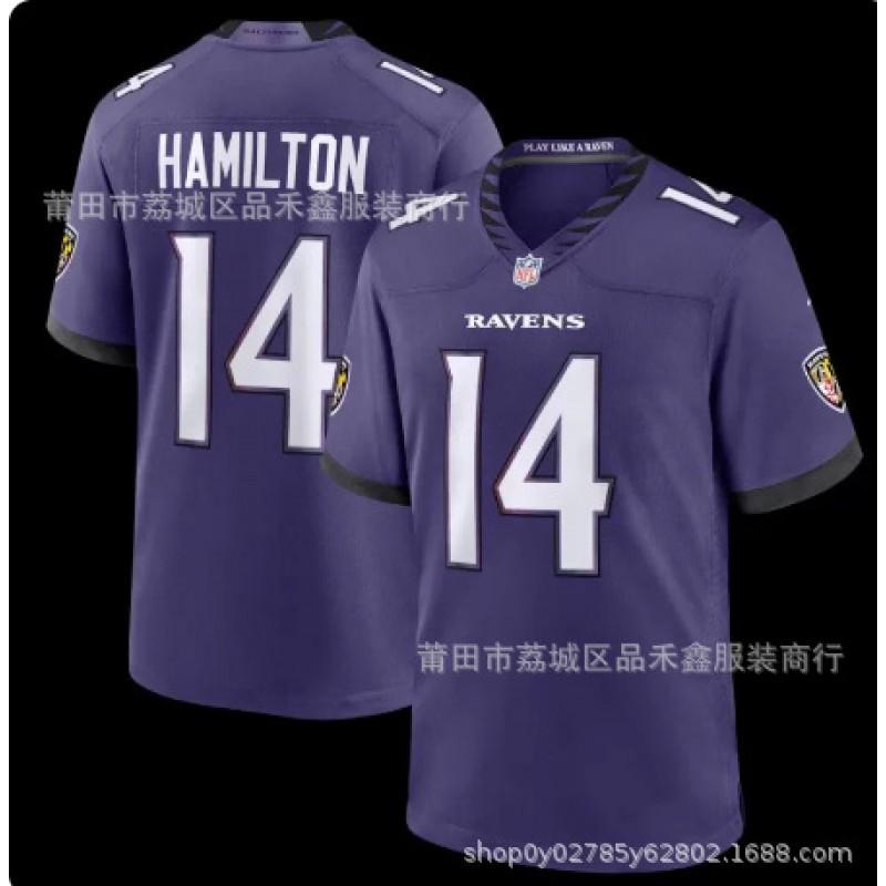 Baltimore Ravens NFL Football Jersey Men Women Cotton Embroidered Team Uniform Shirt Size S To XXXL
