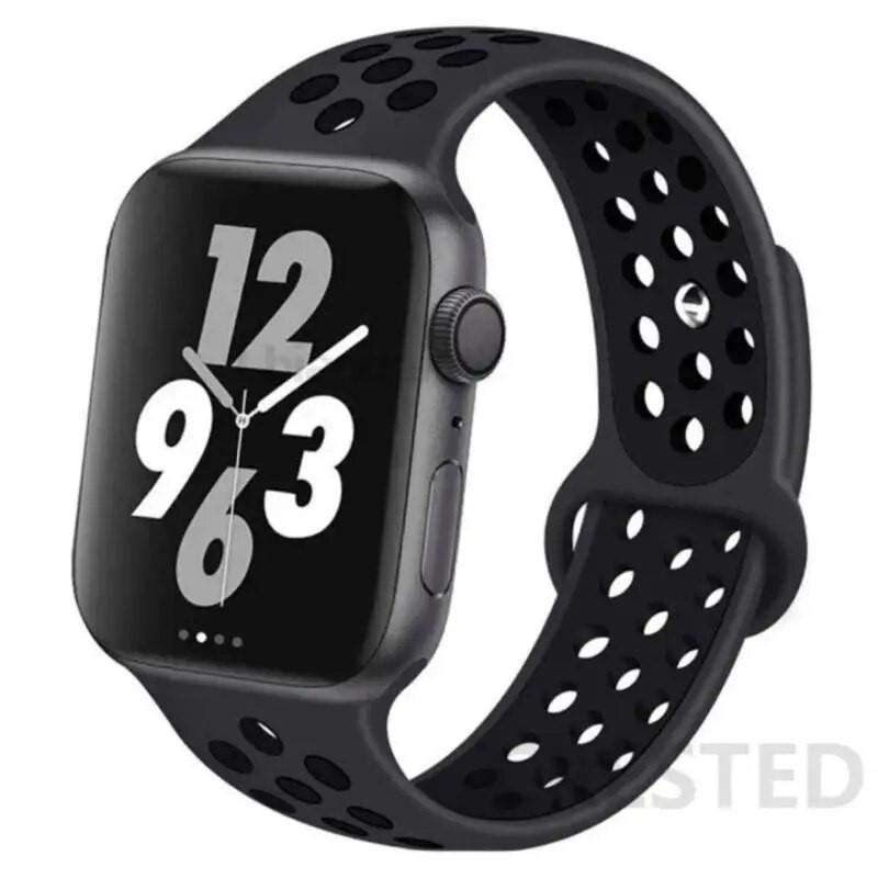 Silicone band For Apple Watch 11 strap 44mm 40mm 45mm 41mm 42mm 46mm correa bracelet iWatch Series 10 8 SE 3 6 7 9 Ultra 2 49mm
