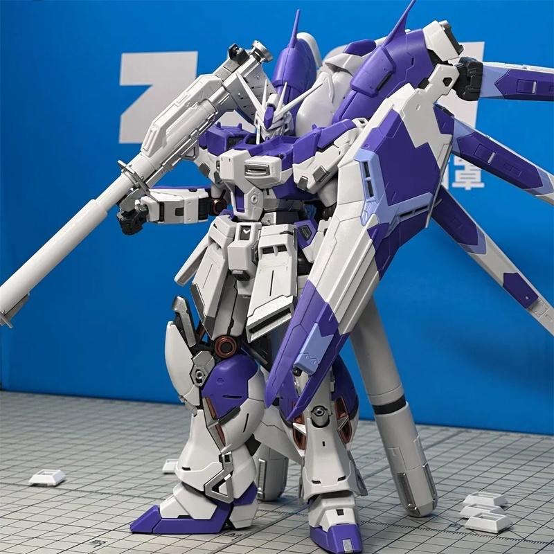 Zhujiang Model Hi Nu Gundam Масштаб 1/144 Амуро Сборная модель Фигурка Действия Бонусная Маска для лица Коллекционный Мобильный доспех Для взрослого