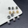 Полые spacers-бочонки из кубического циркония 14 карат с высоким удержанием цвета для изготовления бижутерии своими руками