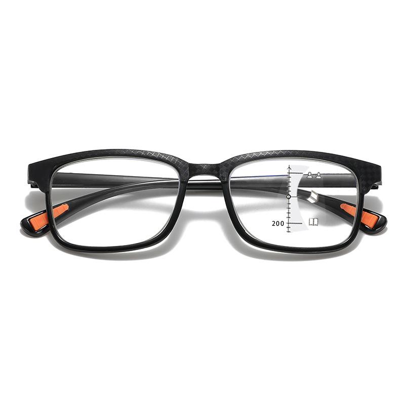 Прогрессивные мультифокальные очки для чтения с защитой от синего света, мужские, женские, модные, квадратная оправа, очки для пресбиопии от +100 до +400