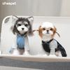 Pet Clothes Spring and Summer Basic Washed Denim Overalls Teddy Schnauzer Small Dog Travel Clothes