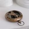 Латунный карманный солнечный компас Винтажный морской походный аксессуар Домашний декор