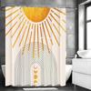Sun Arch Moon Phase Shower Curtain, Bathroom Decorative Shower Curtain, Waterproof Shower Curtain with Hooks