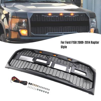 Передняя решетка бампера в стиле Raptor с LED для Ford F150 2009-2014