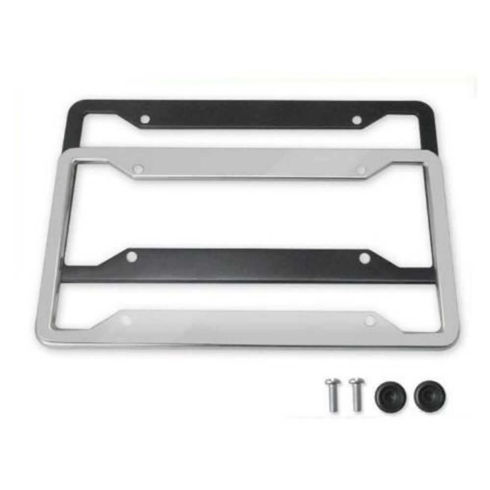 Stainless Steel Protecting License Plates 2 Hole License Plate Frame License Plate Cover