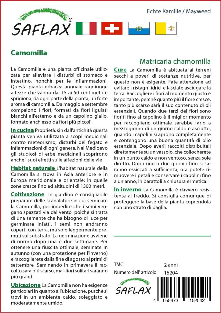 SAFLAX Garden in the Bag - Mayweed - 300 семян - С субстратом в подходящем стоячем пакете - Matricaria chamomilla