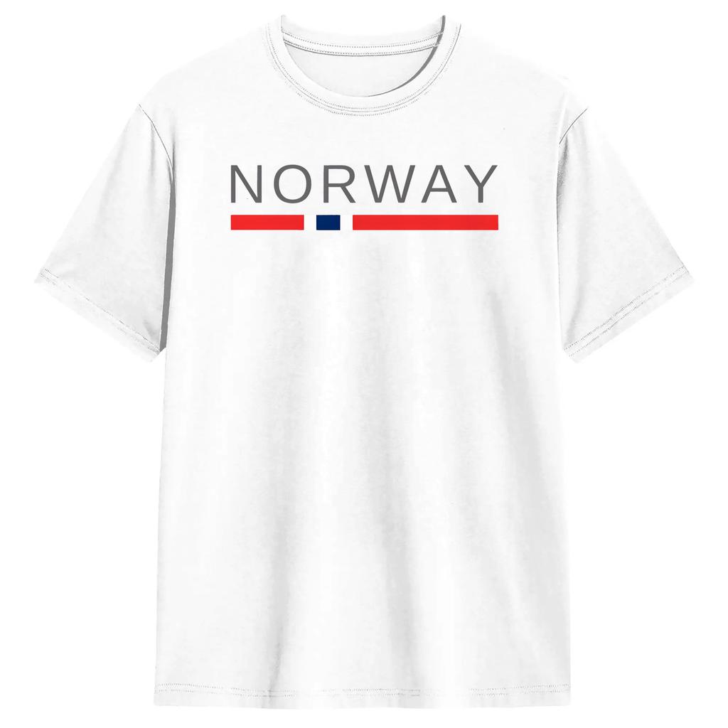 Unique Norge Flag Norway TShirts Unisex Round Neck 100 Cotton T Shirts Short Sleeve Tees Plus Size Clothing