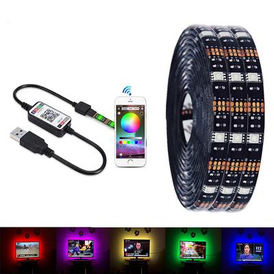 5 м RGB светодиодная лента 5 В USB красочная 30 светодиодов/м SMD 5050 гибкая Bluetooth подсветка для телевизора декор комнаты