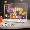 Kids LED Drawing Board with Stand Markers Wipe Cloth USB Charging Light-up Acrylic Dry