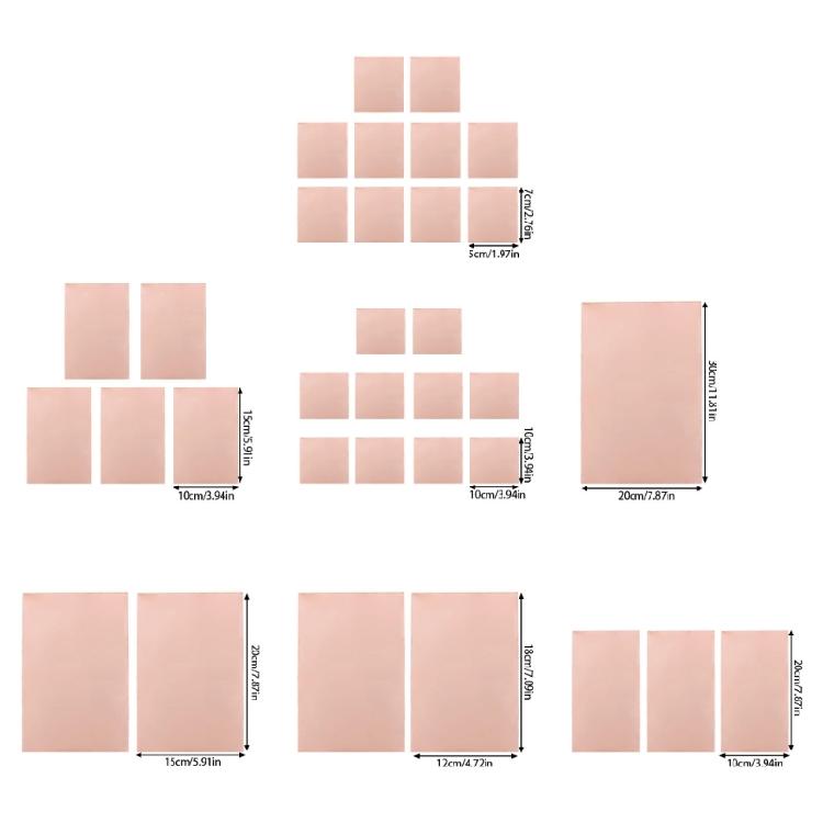 10pcs 1.5mm Single Sided brass  Clads Board Electronic Circuit Board for Hobbies Electronics & Circuit Construction