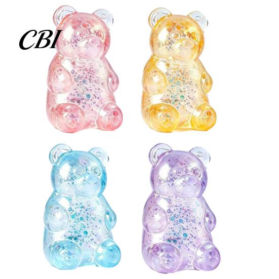 Animal Stress Toy Mini Clear Bear Squeeze Toy, Relief Sitting Sensory Soft Stretchy Sugar Ball Fidget Party Favors Adult