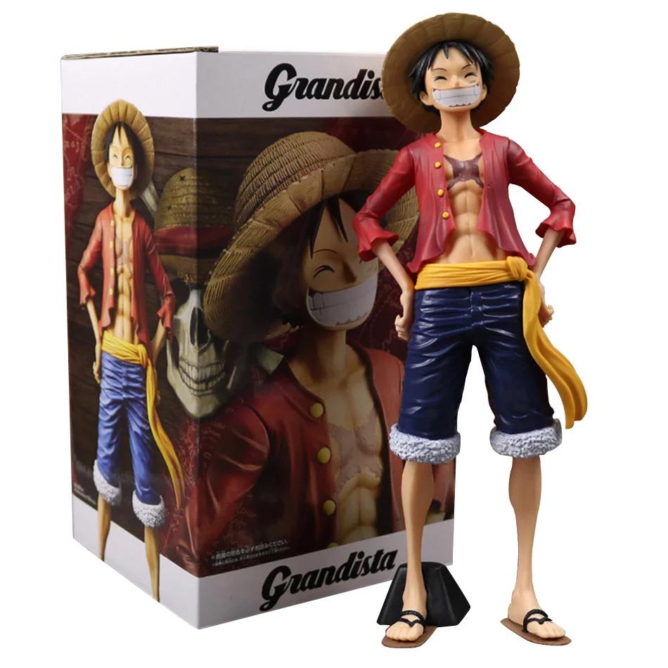 В наличии Оригинальная фигурка Аниме One Piece 28 см Уверенная улыбающаяся фигурка Луффи Кукла с меняющимся лицом Три Формы Модель Игрушка Набор