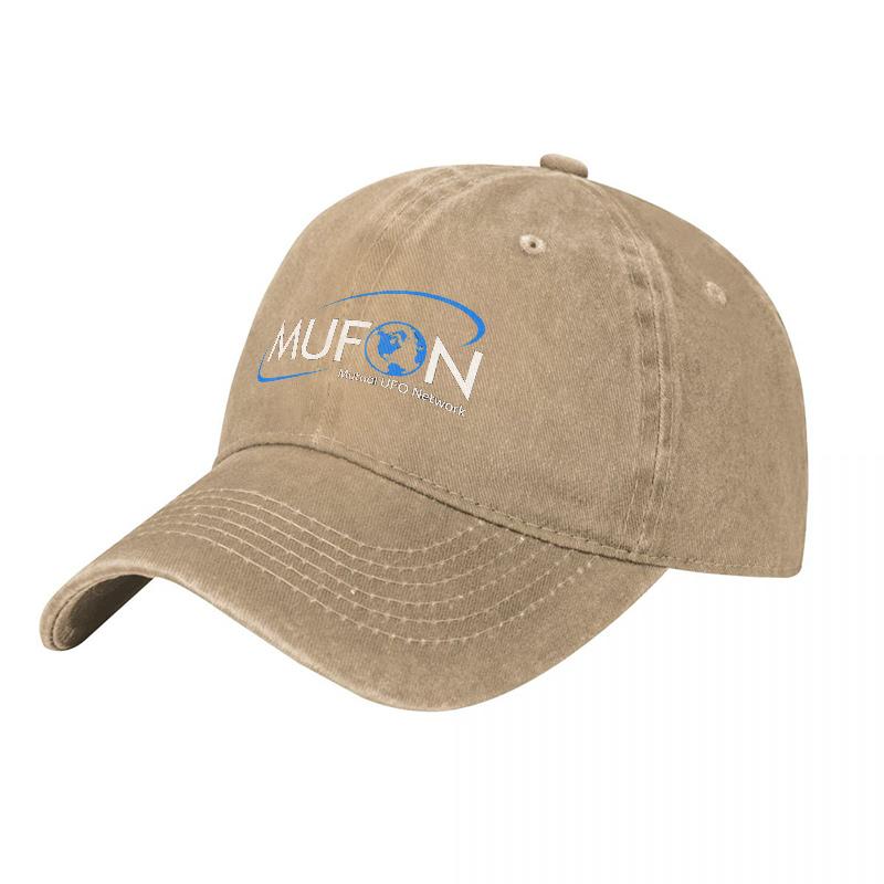 MUFON Mutual UFO Network Logo Washed Canvas Baseball Cap Adult Unisex Vintage Style Adjustable Hat