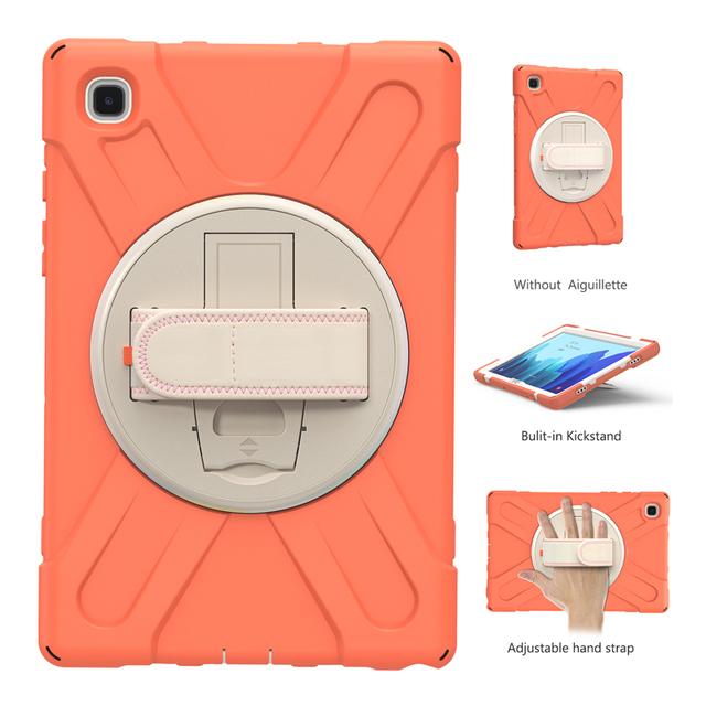 Силиконовый защитный чехол для Samsung Galaxy Tab A T290 A7 10,4 T500 T505, чехол-держатель, ремешок на руку, вращение на 360 градусов, чехол для планшета