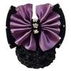 1Pcs Bowknot Nurse Stewardess Bun Snood Barrette Net Elastic Hairnet  Hair Accessories