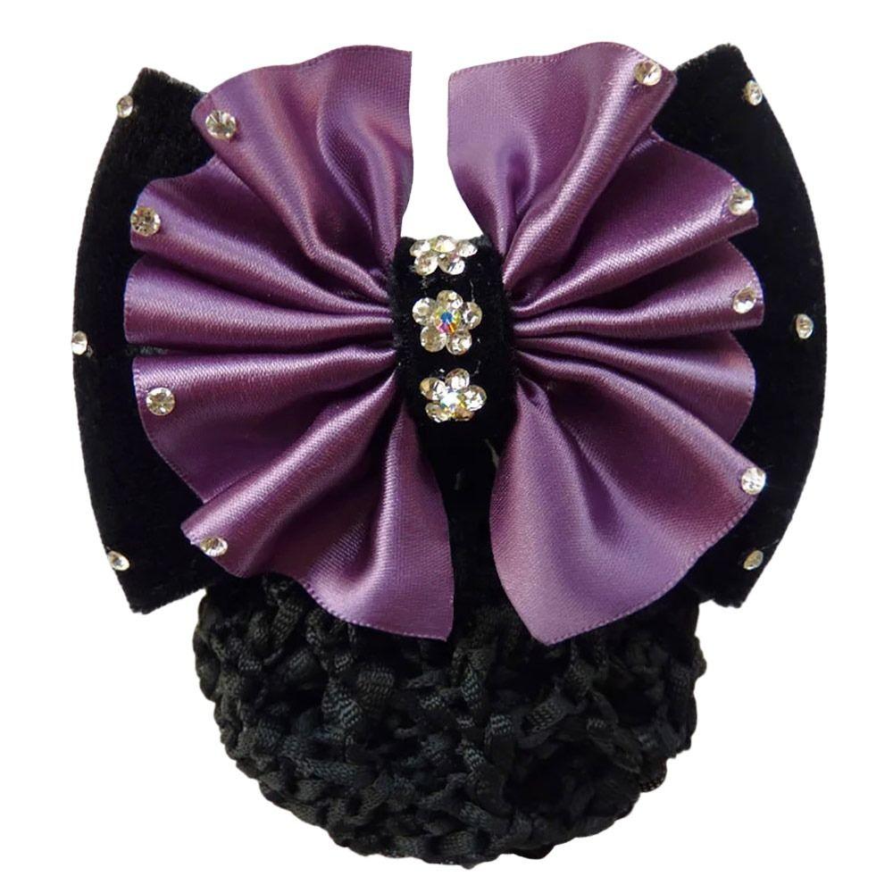 1Pcs Bowknot Nurse Stewardess Bun Snood Barrette Net Elastic Hairnet Hair Accessories