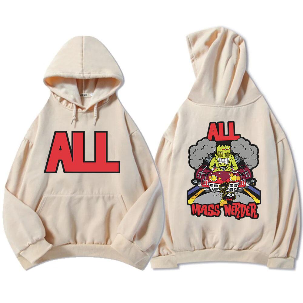 Массовое убийство Толстовки All Band с длинным рукавом для мужчин и женщин Свитшоты с карманом Повседневные Судадерас Смешные графические пуловеры