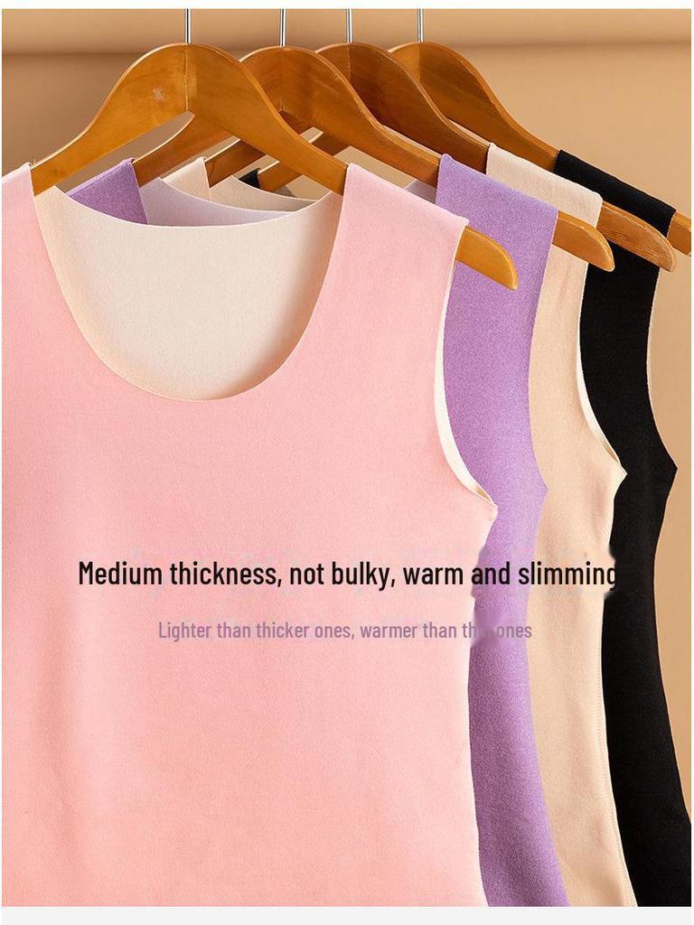 Парный терможилет из немецкого бархата и бесшовная нижняя рубашка