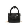 Chic Glossy Mini Crossbody Bag For Women Pu Leather With Stitching Elements