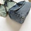 Винтажная джинсовая сумка Женская цепочка на плечо Сумка-тоут большой вместимости для поездок на работу