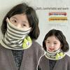 Детская манишка с креплением на уши и маска для лица - Зимний шарф для девочек