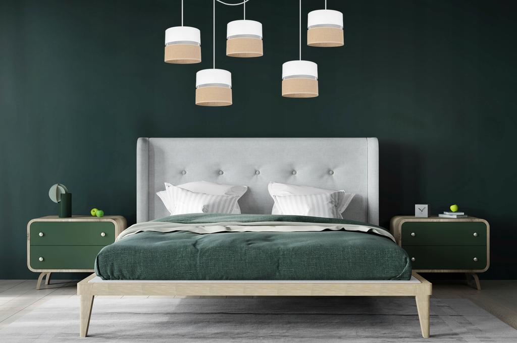 Spider ceiling hanging lamp, lampshade 20 CM white