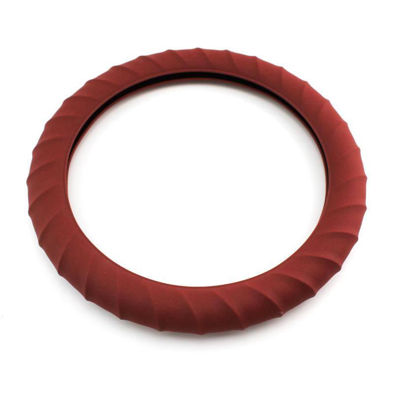 Автомобильный многоцветный универсальный кожаный мягкий силиконовый чехол на руль, авто силиконовая перчатка на руль, мягкий чехол для автомобиля