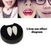 Moda Halloween Vampir Tishlari Qoziqlar Protez Rekvizit Partiya Kostyumi DIY Kospley Rekvizitlari Dekoratsiya Soxta Tish Gumiyasi bilan Yangi