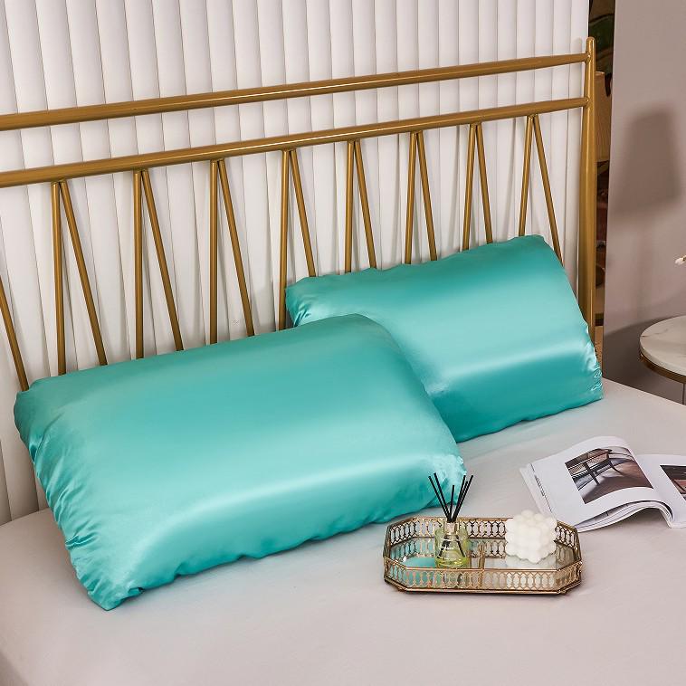 Наволочка из искусственного шелка на резинке - Доступны разные цвета