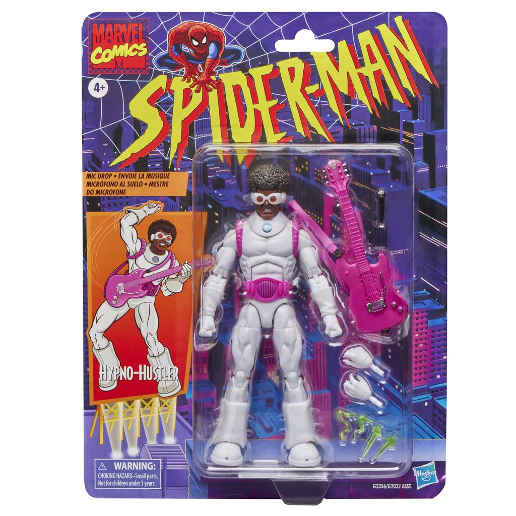 Hasbro Marvel Legends Серия Гипно Халтурщик Ретро Упаковка на блистере Коллекционная фигурка Человека-паука G2356 Оригинальный Человек-паук