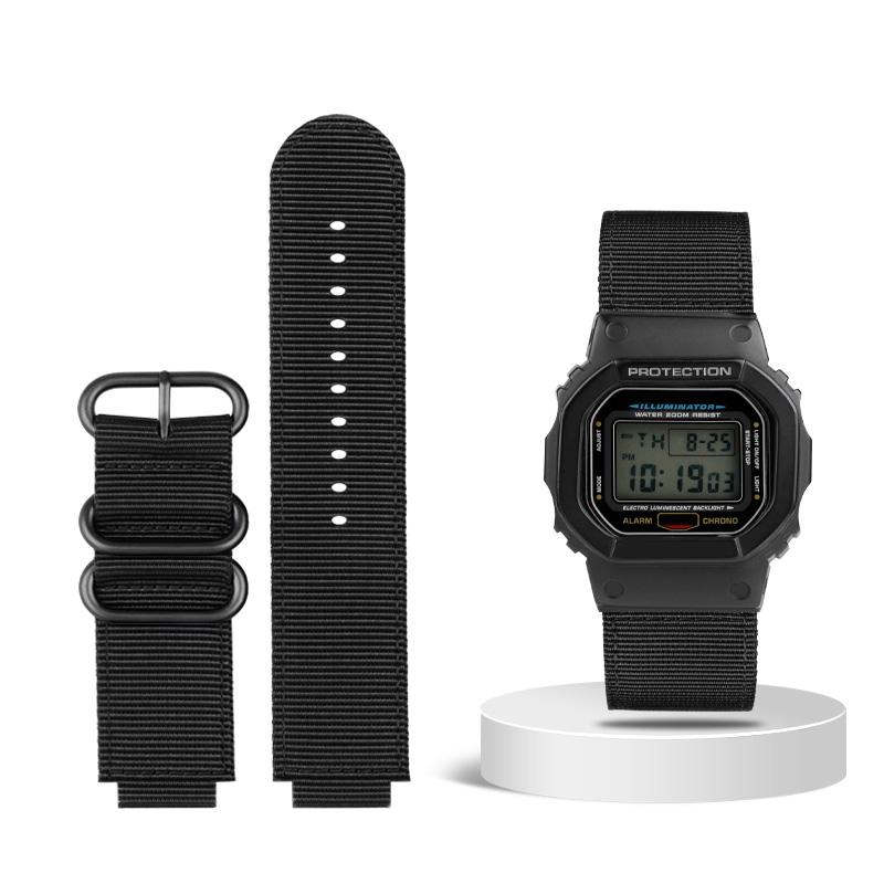 Классический адаптируемый для G-SHOCK Casio GW6900 DW5600 GW-B5600 GM-5600 серия нейлоновый ремешок аксессуары для часов для занятий спортом на открытом воздухе из холста