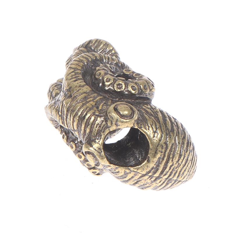 Retro Brass Sea Animal Octopus Pendant Diy Paracord Bracelets Necklace Accessori