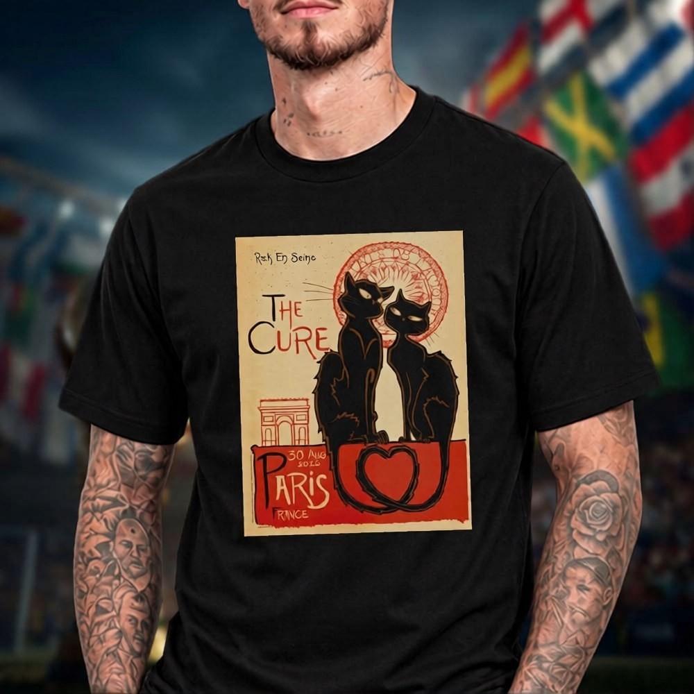 The Cure Merch Paris 2026 Event Unisex T-Shirt