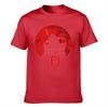 Unisexs Pure Cotton Tshirt Vampire Hunter D Silhouette Print Retro Gothic Style Casual Tee For Horror Anime Fans