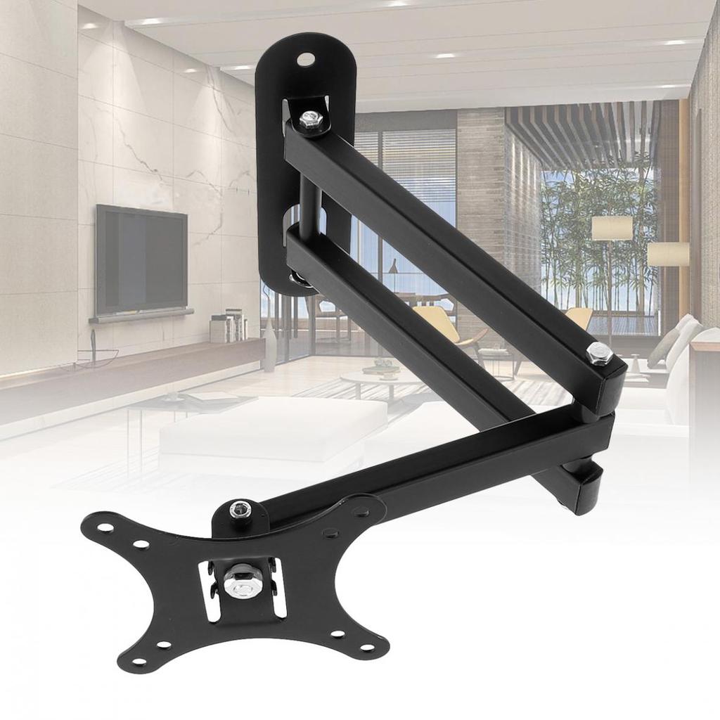 Универсальный регулируемый настенный кронштейн для телевизора весом 10 кг, плоская рамка для телевизора, поддержка наклона 10 градусов