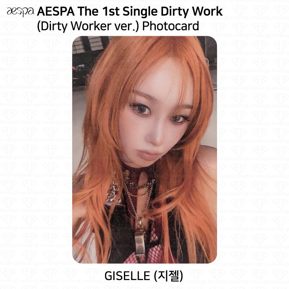 aespa 1-й сингл-альбом Dirty Work Dirty Worker / версии Code / Case. Официальная фотокарта