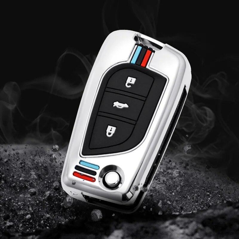 Чехол для дистанционного ключа автомобиля, брелок для Toyota Auris Corolla Avensis Verso Yaris Aygo Scion TC IM Camry RAV4 Forturner Hilux