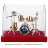 Miniature Musical Instrument Drum Set Model Display Mini Ornaments Craft Home Decor (14cm)