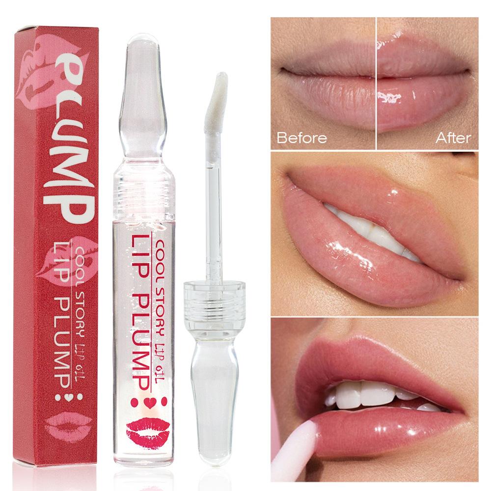 Pouty Lips Блеск для губ Увлажняющее масло для губ Фруктовый блеск для губ Уход за губами Уменьшает морщины на губах
