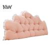 Soft Support Cushion for Reading Headboard with Ruffle Trim, Dorm Pillow, Crown Shape, Bed Trim Wedge Pillow College Bedroom Decor, Back Large