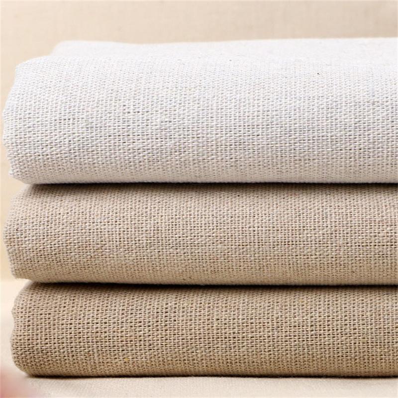 Fabric Cotton Linen Lining Linen Gray Linen Crafts DIY Plain Fabric Pure Color
