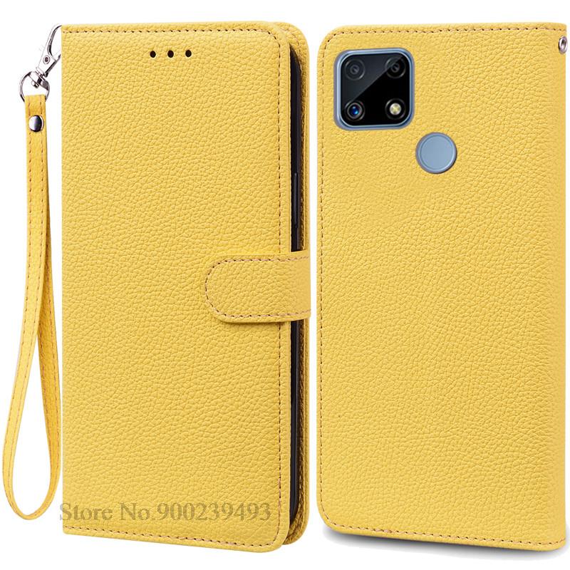 Чехол RealmeC25 C25 s C25 Y, силиконовый кожаный чехол-кошелек для OPPO Realme C25, чехол C25S Fundas для Realme C25Y, чехол Fundas