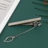 1Pc  Men Silver Necktie Tie Clip Stainless Steel Plain Clasp Bars Pins Clips